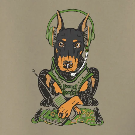 Bojový doberman (Pecka design)