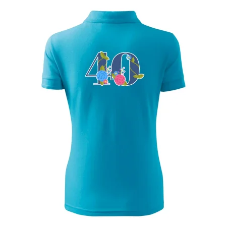 Kvetinové číslo kreslené - 40