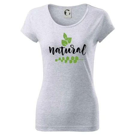 Natural - nápis v listoch