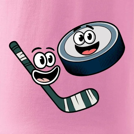 Parové tričko - Puk a hokejka