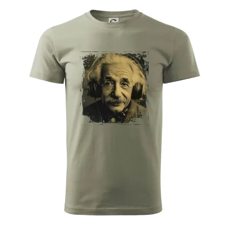 Albert Einstein so slúchadlami