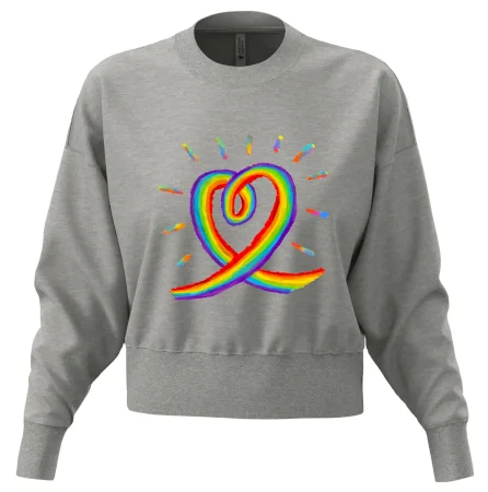 Srdce pride dúha kreslená