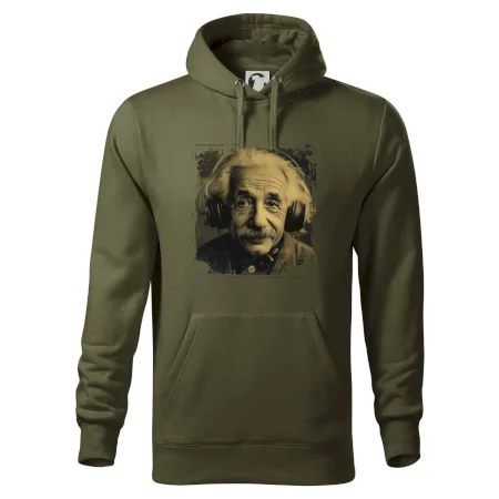 Albert Einstein so slúchadlami