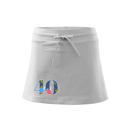 Kvetinové číslo kreslené - 40