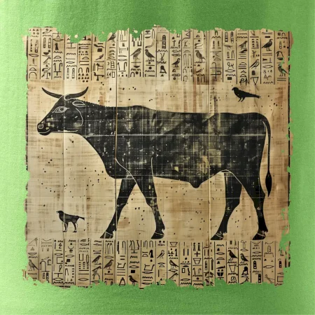 Egyptské hieroglyfy krava