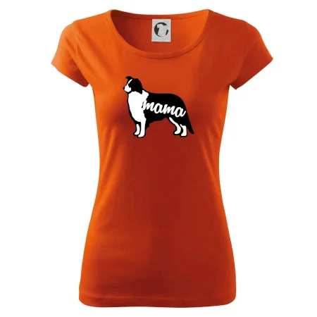 Border kolie mama obrys