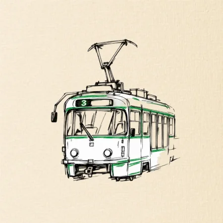 T3R SLF minimalistická kresba jedním tahem