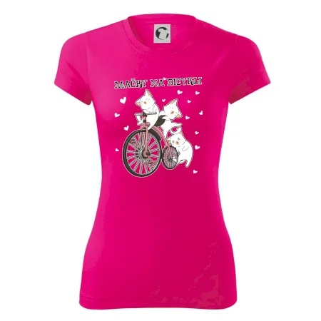 Mačky na bicykli