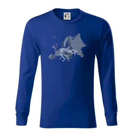 Mapa Európy - srdce v Ukrajine