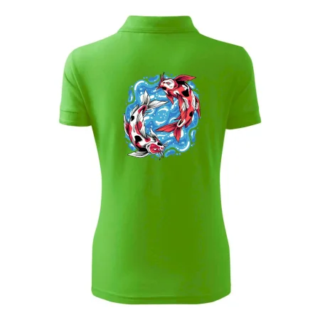 Yin & Yang Koi kapor - červený