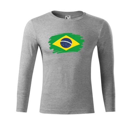 Brazília vlajka štetkou