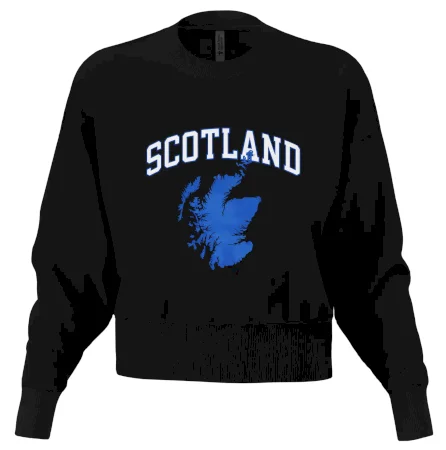 Scotland nápis s mapou