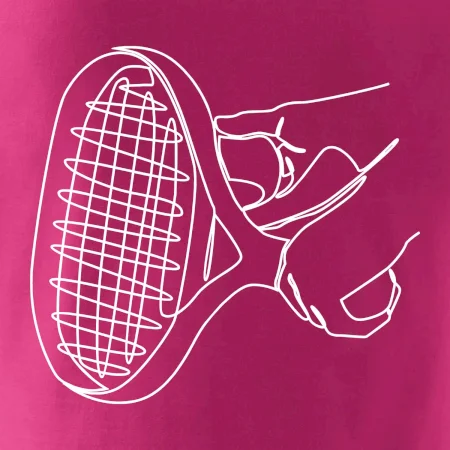 Tenisová raketa jedným ťahom