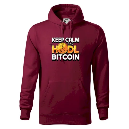 3D nápis Keep Calm and HODL Bitcoin