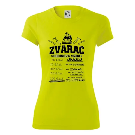 Hodinová mzda zvárač