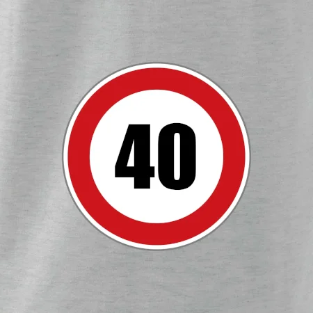 Dopravná značka - obmedzenie rýchlosti 40