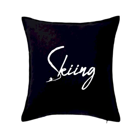 Skiing nápis lyžiar