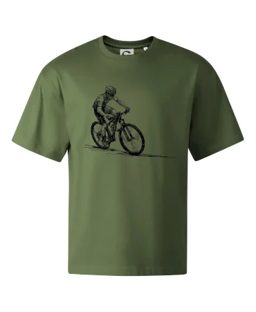 MTB kreslený cyklista