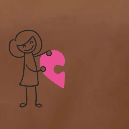Párové tričká puzzle postavička