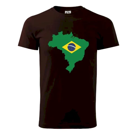 Brazília vlajka v mape