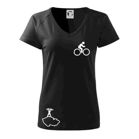 Mapa ČR + kolo na prsu