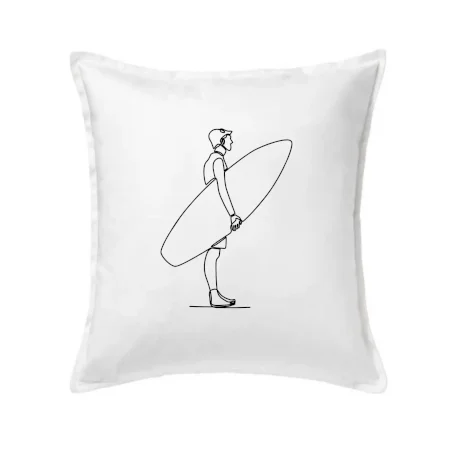 Surfer stojaci jedným ťahom