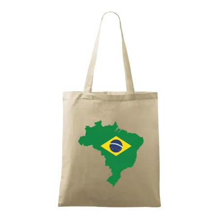 Brazília vlajka v mape
