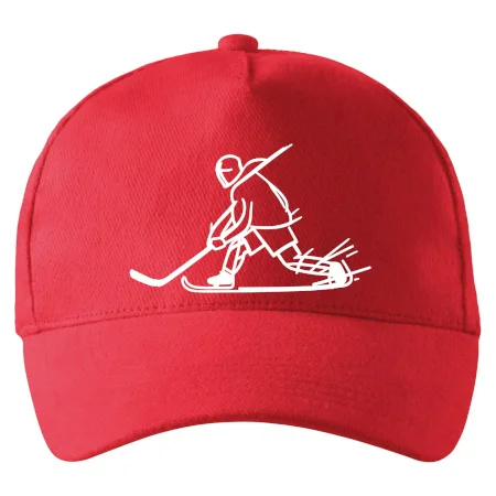 Kreslený hokejista tučnou fixkou