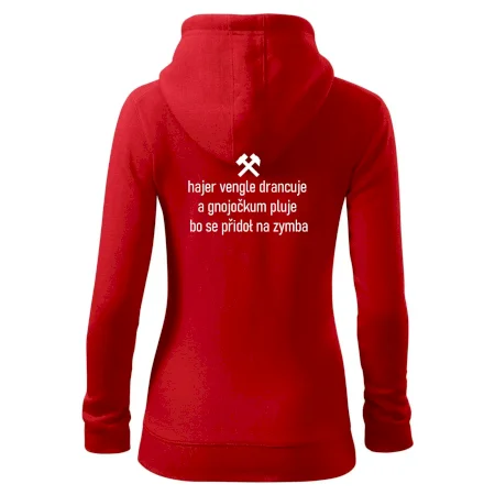 Hajer vengle drancuje a gnojočkum pluje bo se přidoł na zymba