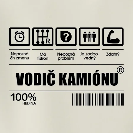 Čiarový kód - Vodič kamiónu