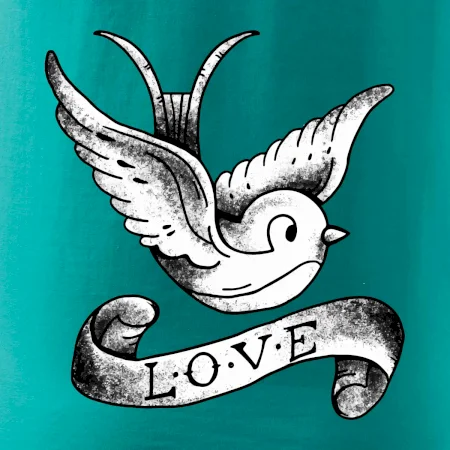 Love holubica - kreslená