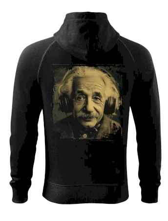 Albert Einstein so slúchadlami