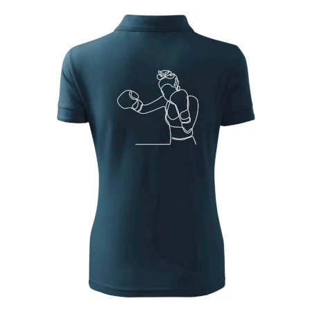 Žena boxerka jedným ťahom