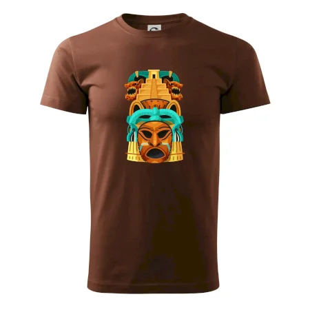 Mayová maska s pyramídou