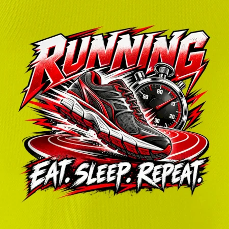 Bežecká topánka so stopkami eat sleep repeat