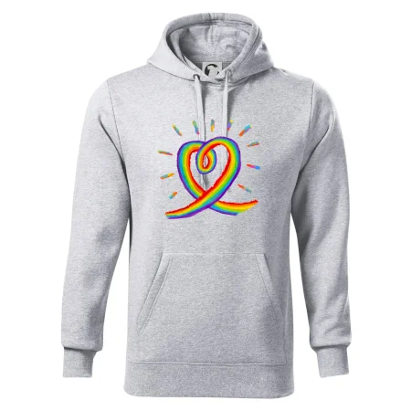 Srdce pride dúha kreslená