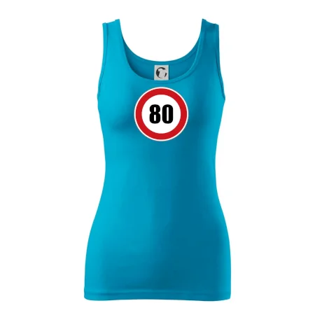 Dopravná značka - obmedzenie rýchlosti 80