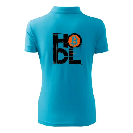 Hodl velký nápis a logo BTC
