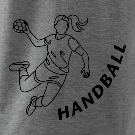 Handball nápis šikmo