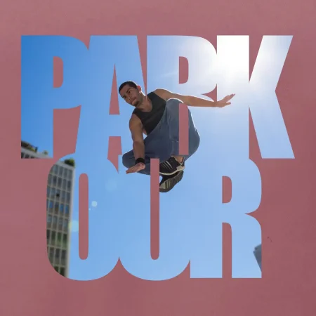 Parkour nápis nebo