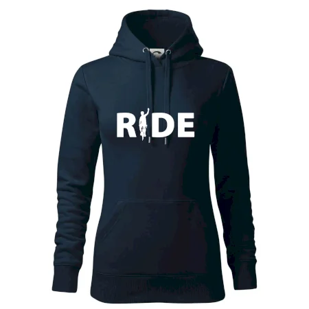 Ride - nápis s cyklistom