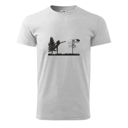 Disc golf - žena čierny obrázok
