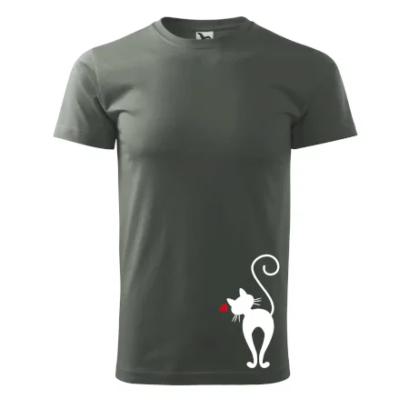 Zamilovaná mačka zozadu