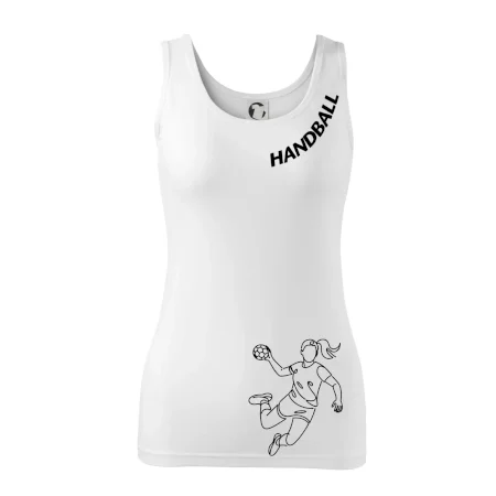 Handball nápis šikmo - dievča