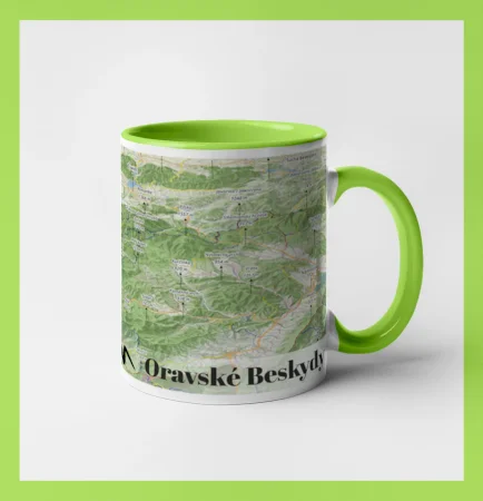 Hrnček mapa Oravské Beskydy