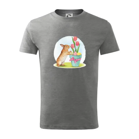Veľkonočný zajačik tulipány