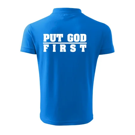 Put God first hrubý nápis