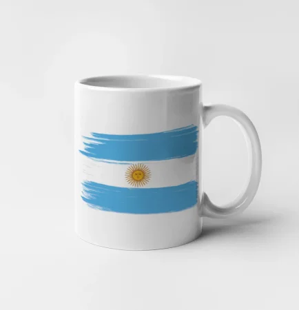 Argentína vlajka kreslená štetkou