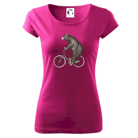 Medveď na bicykli