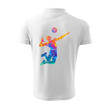 Volejbalista splash s loptou